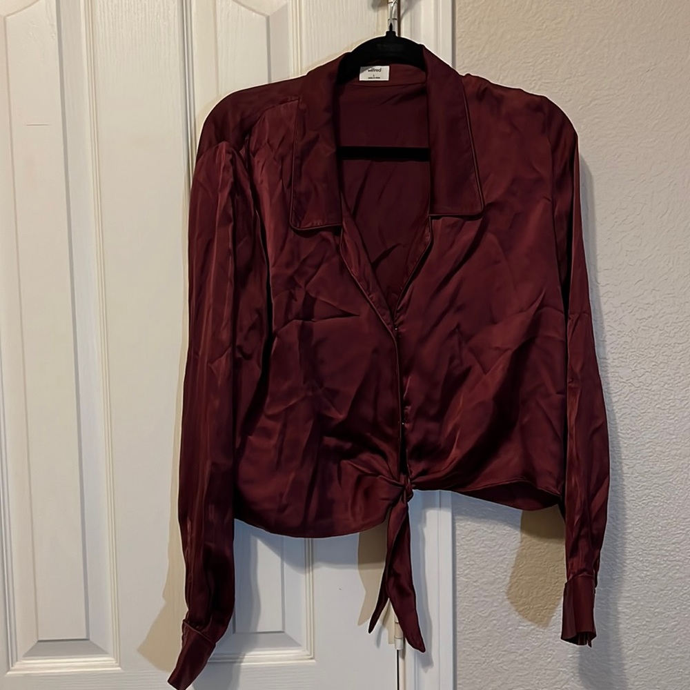 Aritzia Satin Blouse